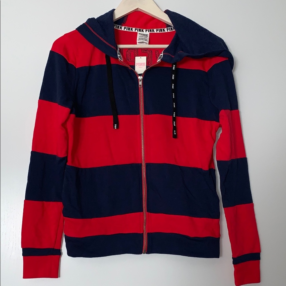 NWT Pink Victoria Secret Small Blue Red Hoddie